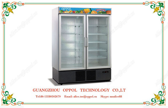 OP-206 냉각기 음료 진열장 냉장고 강직한 유리제 문 냉장고