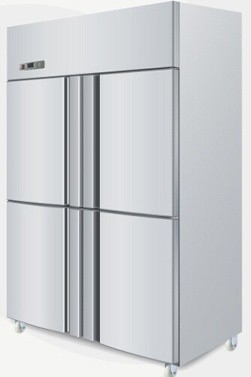 고능률 870L 큰 자동차는 군매점을 위한 냉장고 4 문 냉장고를 녹입니다