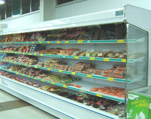 슈퍼마켓/상업적인 장소를 위한 팬/증발기 열려있는 Multideck 동적인 열려있는 냉각장치