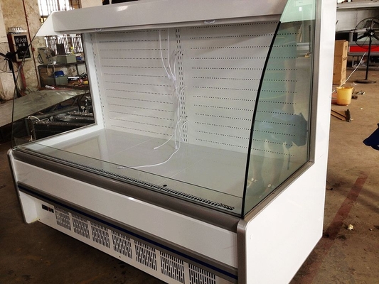 백색 2.5meter Multideck 열려있는 냉각장치, 낮은 고도 열려있는 전시 진열장 냉각기