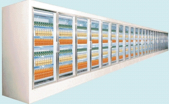 조정가능한 선반 품목을 보여주기의 카운터를 위한 단단한 유리제 문 냉장고